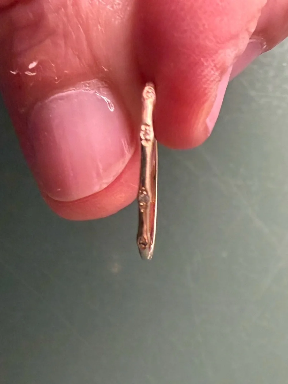 Local Eclectic Delicate Gold Stackable Ring - Picture 6 of 6